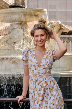 Cute Blond Eve Casta In Public Places